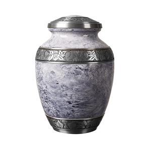 Trusted Manufacturer Aluminum Cremation <b>Urn</b> <b>For</b> Human <b>Ashes</b> With Beautiful Printed Design <b>For</b> Long Lasting Memorial Storage - Product Image 1
