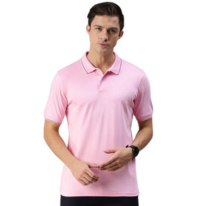 ผ้าเสื้อกอล์ฟผู้ชายคุณภาพพรีเมียม แบบเรียบง่าย แขนสั้น สไตล์ลำลอง สำหรับเสื้อโปโล พร้อมลายโลโก้ตัวอักษร - Product Image 1