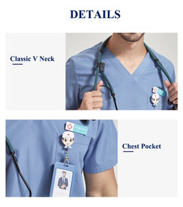 Exquisitos uniformes de enfermera a medida para profesionales médicos ultraligeros para mujeres y hombres, ropa de trabajo para hospitales y médicos - Product Image 3