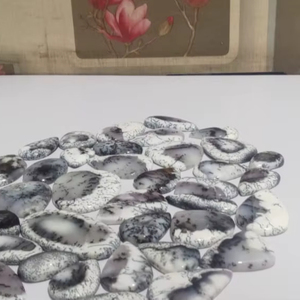 Pierre de cabochon en dendrite-opale naturelle AAA en provenance d'Inde pour la fabrication de bijoux de haute qualité - Product Image 4