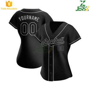 เสื้อเบสบอลแบบใหม่ ปรับแต่งได้ ขายส่ง ระบายอากาศ แห้งเร็ว พิมพ์โลโก้ ชุดกีฬาเบสบอล/ซอฟต์บอล สำหรับผู้ใหญ่ ทุกเพศ - Product Image 2