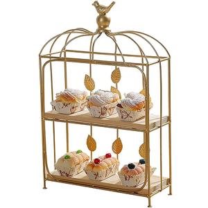 Modern Metal Round Cake Stands Metal Cupcake Holder Dessert Table Display Set for Wedding Birthday Party <b>Baby</b> <b>Shower</b> Celebration - Product Image 3
