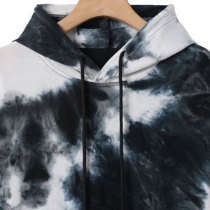 Sudadera con Capucha para Mujer, Nueva Moda, 100% Algodón, Sudadera Corta de Manga Larga, Estampada con Tie-Dye, Sudadera Corta con Capucha - Product Image 3