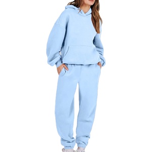 Chándal Ropa para correr Chándal con logotipo personalizado para mujer Slim Fitness Alta calidad Fleece Algodón Poliéster Traje deportivo Chándales - Product Image 5