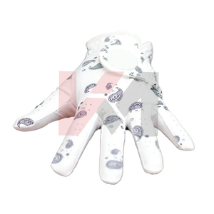 Patch en caoutchouc à impression personnalisée professionnelle Logo Couleur personnalisée Cabretta Gants de golf en cuir pour gaucher - Product Image 5