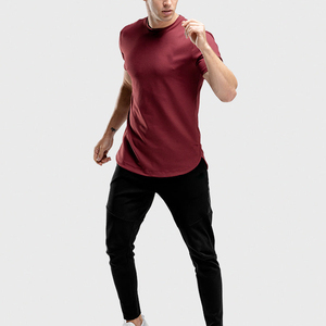 Venta al por mayor de algodón de calidad camiseta de los hombres logotipo personalizado impreso en blanco de gran tamaño con hombros caídos sueltos camisa personalizada de corte regular - Product Image 4