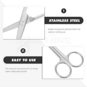 Tijeras domésticas ergonómicas con logotipo personalizado diseñado para la comodidad y el corte de múltiples superficies - Product Image 2