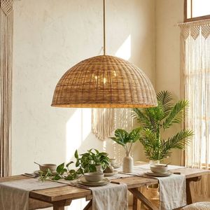 Pantallas de Lámparas de Ratán para Exteriores, Lámparas Colgantes Tejidas a Mano Grandes para Decoración de Resorts y Cafés, Fabricante OEM de Vietnam - Product Image 4