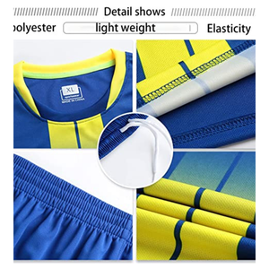 Ropa de fútbol de secado rápido de alto rendimiento personalizada, uniformes de fútbol de ajuste moderno y elegante para equipos - Product Image 2