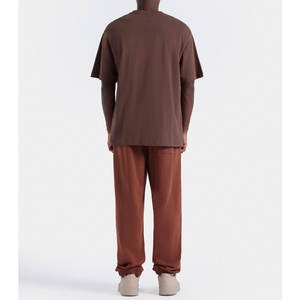 230 Gsm Heavyweight 100% algodón manga corta Camisetas cuello redondo de hombre a la venta diseño personalizado camisetas de cuello redondo en blanco - Product Image 4