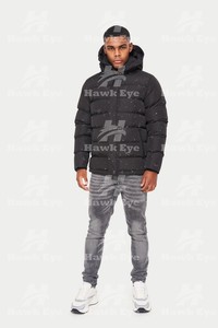 Chaud Doudoune Épaisseur Logo Personnalisé Plume Rembourré Doudoune Fermeture Éclair Surdimensionné Streetwear Thermique Brillant - Product Image 5