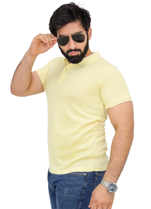 Polo à manches courtes coupe ajustée pour homme Top d'été décontracté en tricot de coton pour un usage quotidien - Product Image 4