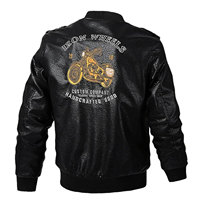 MANGOES FASHION Blouson Bomber Homme Hiver Col Montant Broderie Lettres Style Urbain Personnalisé - Tendance et Personnalisable