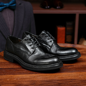 Zapatos Oxford de Cuero Vacuno de Primera Calidad con Tacón Acolchado y Diseño Antideslizante, Zapatos de Vestir para Caballeros - Product Image 4