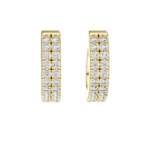 0.2 CT Lab Diamond <b>Hoop</b> <b>Earrings</b> for Women VVS-VS EF Clarity 18KT, 14KT, 10KT Gold & 925 <b>Silver</b> Rose, Yellow, White Gold - Product Image 6