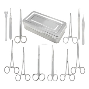 Top Quality Basic Minor Surgery <b>Kit</b> 13 Pcs Stainless Steel Instruments Set with Box CE ISO Certified Wholesale Supplier - Product Image 4