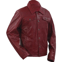 Chemise en cuir personnalisée pour homme, style rétro streetwear, coupe slim, décontractée, veste en jean