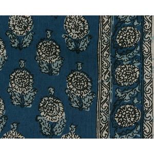 Beau tissu de courtepointe 100% coton impression de bloc de main tissu décoratif en cours d'exécution - Product Image 1