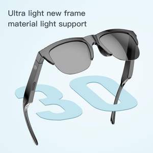 Lunettes de soleil intelligentes Bluetooth F08, monture en plastique ultra légère, commande tactile, audio stéréo sans fil pour téléphone portable - Product Image 6
