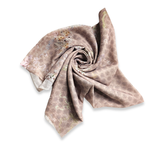 Elegante serie Reiko bufanda de algodón de manga corta leche marrón Hijab para adultos transpirable moda Casual traje Digital - Product Image 3