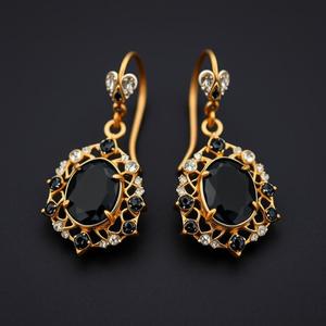 <b>Beautiful</b> Simple 925 Sterling Silver Drop <b>Earrings</b> Natural Faceted Black Onyx Gemstone Handmade Fine Jewellery for Weddings - Product Image 5