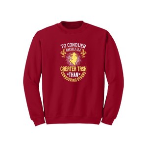 Sweat-shirt en mélange de coton avec des thèmes de bouddha imprimés Style décontracté 12 options de couleur 260-280 Placement de conception personnalisable GSM lourd - Product Image 3
