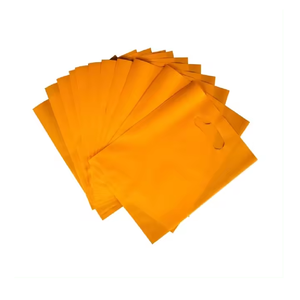 Sacs de remerciement découpés à l'emporte-pièce pour supermarché Sacs à provisions en plastique avec poignées Sacs de marchandises en plastique recyclables - Product Image 4