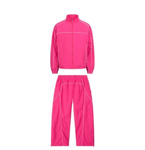 Coupe-vent d'été Ensemble de pantalons vierges 2 pièces Streetwear personnalisé Coupe-vent en nylon Veste et pantalon de survêtement pour hommes - Product Image 1