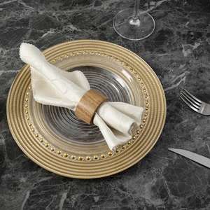 Anillo de Servilleta de Madera Simple, Decoración de Mesa Perfecta para Decoración Diaria de Mesa, Hogar, Comedor y Cafeterías, Hecho a Mano en India - Product Image 3