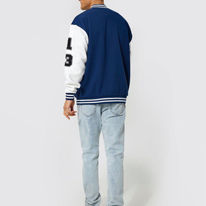 Vestes pour hommes Veste pour hommes Varsity Baseball personnalisé Veste Noir Blanc Laine Cuir Manches Collège Style Letterman Bomber - Product Image 2