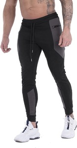 Pantalones deportivos con forro polar de alta elasticidad para hombre, zapatillas deportivas de poliéster de secado rápido, pantalones largos informales para gimnasio, pantalones de chándal para correr - Product Image 6