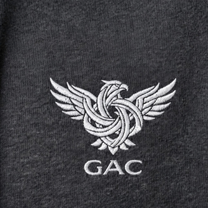 Sweat-shirt à capuche pour homme avec cordon de serrage, poche kangourou, poignets côtelés, broderie frontale, style streetwear décontracté, respirant, 360g - Product Image 6