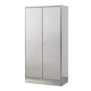 Armadio Ambientale Inox W-104.5, corpo e porte a battente in acciaio inox, con 4 vasche di raccolta, profondità 50 cm - Product Image 3