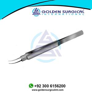 คีมตัดตาสแตนเลสสำหรับเย็บแผลคีมผูกโค้งพร้อมที่ยึดเข็ม - Product Image 5