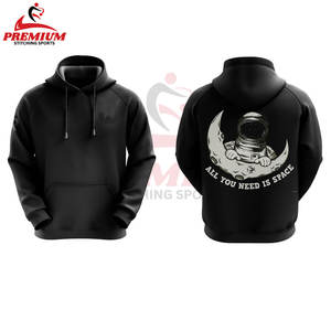 Totalmente personalizado pulóver con capucha 100% algodón tejido invierno Casual Wear 450 GSM Hoodie Puff impreso Sudadera con capucha - Product Image 5