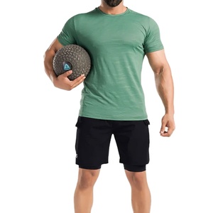 T-shirt de compression pour entraînement de gym à bas prix, design personnalisé à col ras du cou, sans couture, respirant, 100% coton - Product Image 4
