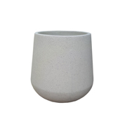 Lot de 3 pots de fleurs modernes en ciment émaillé légers de haute qualité avec trous de drainage pour la maison et l'aménagement paysager