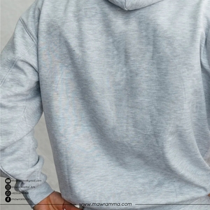 Trendy Custom Men's Autumn Hoodie 100% Cotton Heavyweight Fleece Fabric High Quality Embroidered Applique Eco-Friendly Quick Dry - Product Image 6