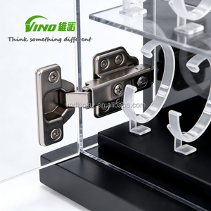 ตู้โชว์นาฬิกาแบบล็อคได้หลายชั้นพร้อมชั้นวางอะคริลิคและตะขอ - ตู้โชว์อะคริลิค ตู้โชว์อะคริลิคป้องกันการโจรกรรม - Product Image 3