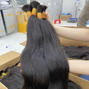 ผมต่อแบบชาวเวียดนามสีดำตรงธรรมชาติทำจากวัตถุดิบบริสุทธิ์30นิ้ว - Product Image 4