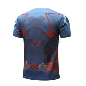 เสื้อยืดโอเวอร์ไซส์ทรงสปอร์ตสำหรับผู้ชายไซส์ใหญ่ ปี 2024 ผ้าถักเนื้อหนา พิมพ์โลโก้ตามสั่ง ระบายอากาศได้ดี เป็นมิตรกับสิ่งแวดล้อม แห้งเร็ว - Product Image 3