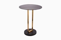 Table basse élégante et moderne, écologique, couleur argent, métal, finition aluminium nickel, meubles de salon, table de chevet