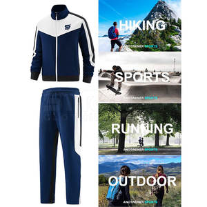 ชุดลำลองสำหรับฤดูหนาว ชุดออกกำลังกายเนื้อผ้านุ่ม สวมใส่สบาย ชุดวอร์มสำหรับฝึกซ้อม เย็บอย่างทนทาน ระบายอากาศได้ดี แห้งเร็ว - Product Image 4