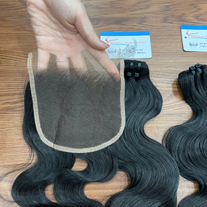 Factory Price 6x6 HD Lace Closure Wigs Vietnamese Human Hair Extensions <b>Body</b> <b>Wave</b> Hair Bundle - Product Image 2