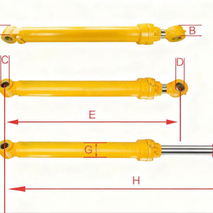 בום הרמה טלסקופי ארוך-מהלך, בעל פעולה בודדת, בעל עוצמה של 100 טון, מותאם אישית לעבודה כבדה, עבור מחפר בוכנה. - Product Image 1