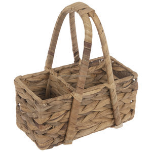 Water Hyacinth Utensil Caddy Wicker Woven Caddy Cutlery Storage Organizer Basket Tote Bin Basket for <b>Kitchen</b> <b>Table</b> Pantry - Product Image 2