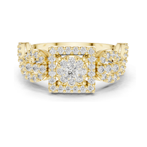 Anillo de Diamante de Laboratorio de 0.728 CT para Mujer, Claridad VVS-VS EF, Oro de 18KT, 14KT, 10KT y Plata 925, Oro Rosa, Amarillo y Blanco - Product Image 3