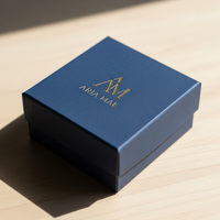 Boîte à bijoux carrée écologique imprimée de logo personnalisé emballage en papier personnalisé pour bijoux de luxe montre boutiques de cadeaux marque