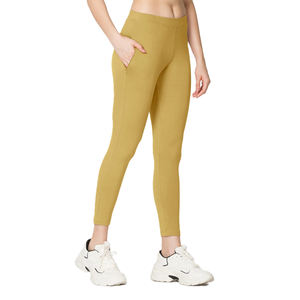 Women's Solid <b>High</b> Waist Seamless Breathable Knitted <b>Knee</b>-Length Hip Hop Leggings Sportswear Fitness Yoga Pants Gym <b>Tights</b> - Product Image 1