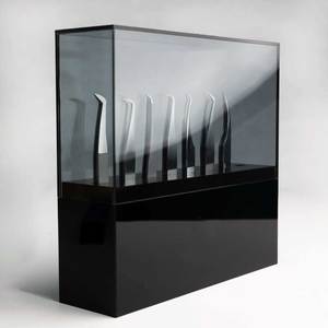 Organizador de Herramientas para Extensiones de Pestañas, Soporte de Mesa para Pinzas, Solución de Almacenamiento Profesional para Pinzas de Belleza, Acrílico y Plástico, 15g - Product Image 2